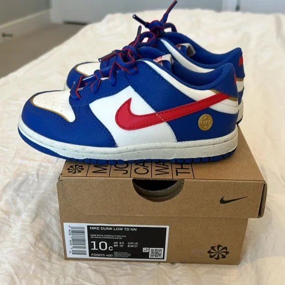 Like new Nike Dunk Low TD NN size 10 - Picture 4 of 7